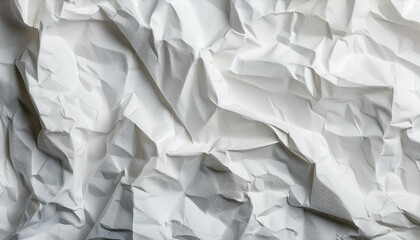 Obraz premium crumpled white paper