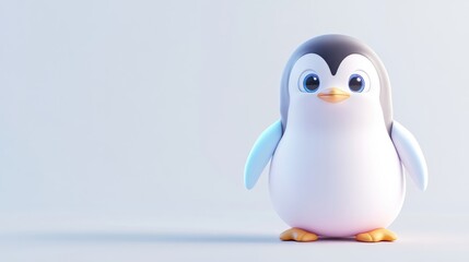 Cute cartoon penguin illustration