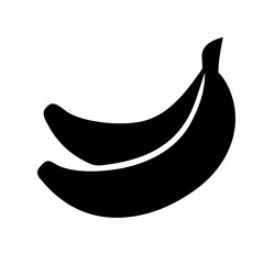 banana icon, banana line art - simple line art of banana, perfect for banana logos and icons