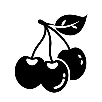 capulin cherry icon, capulin cherry line art - simple line art of capulin cherry, perfect for capulin cherry logos and icons