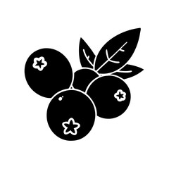 cranberry icon, cranberry line art - simple line art of cranberry, perfect for cranberry logos and icons