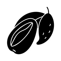 hog plum icon, hog plum line art - simple line art of hog plum, perfect for hog plum logos and icons