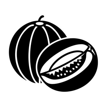 recommend clip art: honeydew melon icon, honeydew melon line art - simple line art of honeydew melon, perfect for honeydew melon logos and icons