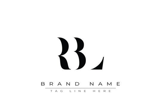 RBL abstract letter logo design. This logo is designed by three abstract letters.