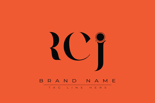 RCJ abstract letter logo design. This logo is designed by three abstract letters.