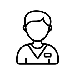 Team member profile icon, vector 