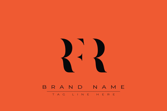 RFR abstract letter logo design. This logo is designed by three abstract letters.