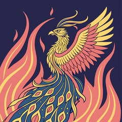 Obraz premium vector illustration of an eagle