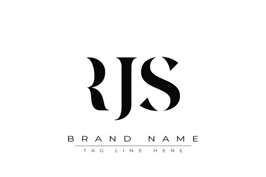 RJS abstract letter logo design. This logo is designed by three abstract letters.