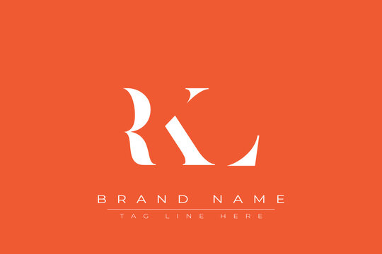 RKL abstract letter logo design. This logo is designed by three abstract letters.