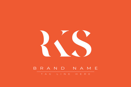 RKS abstract letter logo design. This logo is designed by three abstract letters.