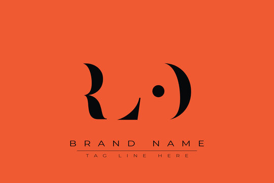 RLO abstract letter logo design. This logo is designed by three abstract letters.