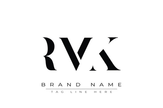 RMK abstract letter logo design. This logo is designed by three abstract letters.