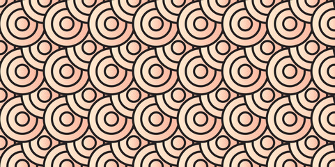 Naklejka premium Minimal diamond geometric waves pattern and abstract circle wave line this pattern is likened to a continuity in life that continues to rotate creating harmony that will continue to exist indefinitely