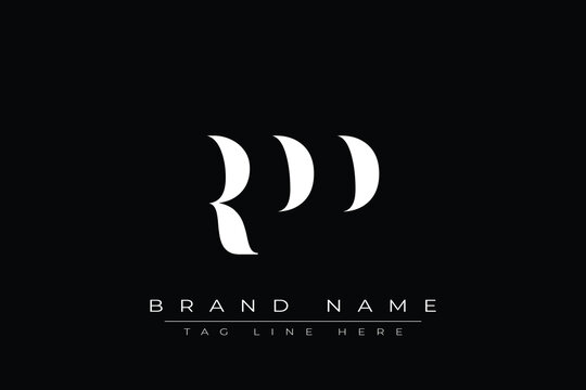 RPP abstract letter logo design. This logo is designed by three abstract letters.