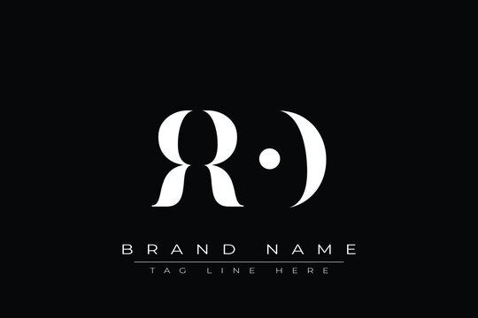 RRO abstract letter logo design. This logo is designed by three abstract letters.