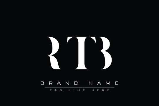 RTB abstract letter logo design. This logo is designed by three abstract letters.