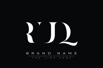 RUQ abstract letter logo design. This logo is designed by three abstract letters.