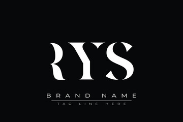 RYS abstract letter logo design. This logo is designed by three abstract letters.