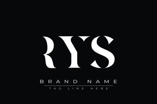 RYS abstract letter logo design. This logo is designed by three abstract letters.