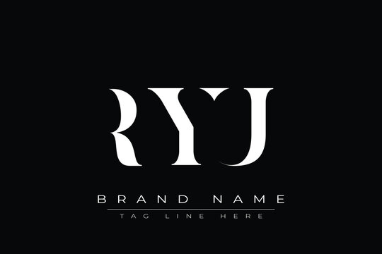 RYU abstract letter logo design. This logo is designed by three abstract letters.