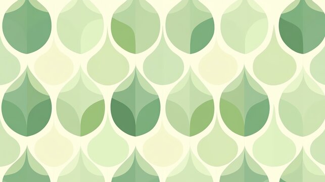 Stylized green leaf pattern background design.