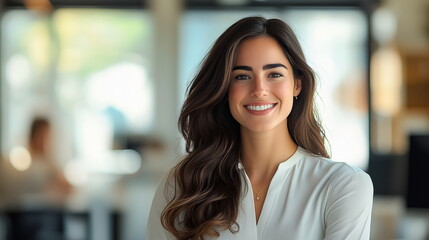Obraz premium Modern office with professional smiles