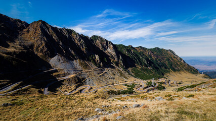 Transfagarasan roads in Romania