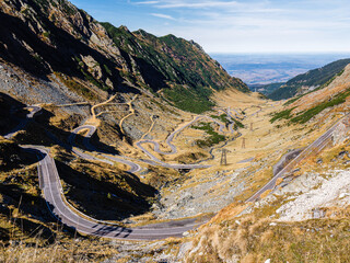 Transfagarasan's winding Romanian roads