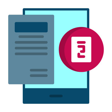 smartphone document app icon design clip art preview