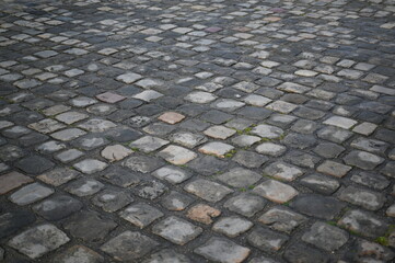 stone paving wet after rain Wet Paving Stones after the Rain with Light of Sun 