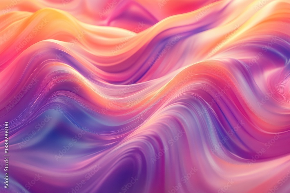 Poster surreal abstract background with glowing energy waves illustrating movement and weight loss in vibra