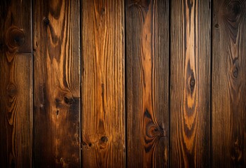 Obraz premium A close up of a wooden wall with knots.