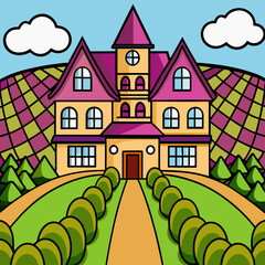 vector illustration of houses
