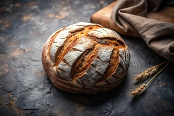 Bread on a stone table