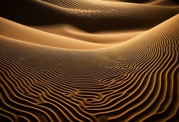 A sand dune in the middle of a desert at night.