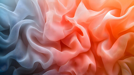 Obraz premium A sleek high-resolution wallpaper featuring smooth, fluid textures in neon tones, transitioning from one color to another with ease