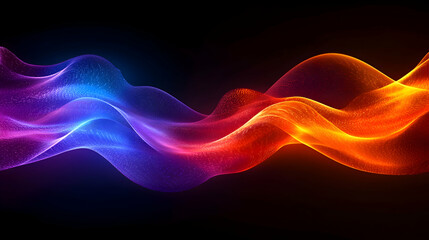 A stunning high-resolution wallpaper of flowing liquid neon shapes and lines, blending smoothly into a dynamic, energetic composition