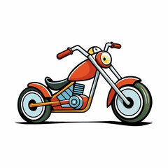 vector illustration of a motorcycle