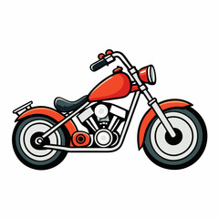 vector illustration of a motorcycle
