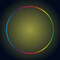 A vibrant and striking circular gradient displayed on a dark backdrop, ideal for various design and artistic projects