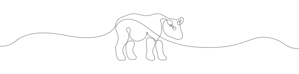 Bull icon line continuous drawing vector. One line Cattle icon vector background. Cow icon. Continuous outline of a Domestic animal icon.