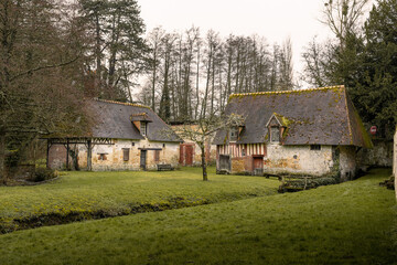 Rural buildings in a picturesque landscape