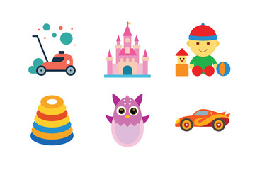 Fototapeta premium set of toys for children