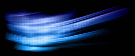 abstract purple and blue wave background with motion blur and and halftone texture © Charles Ellinwood