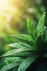 Lush fresh green Spring leaf