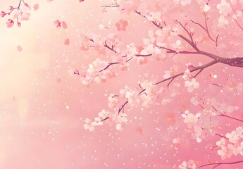 Fototapeta premium Delicate Pink Cherry Blossoms in Spring