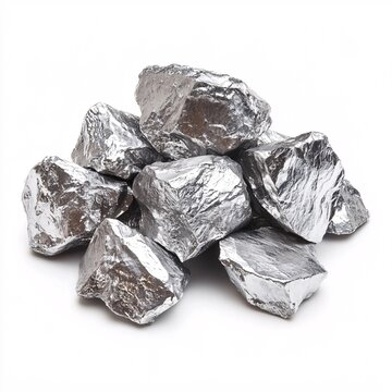 Pile of shiny tin ore rocks showcasing unique textures and colors