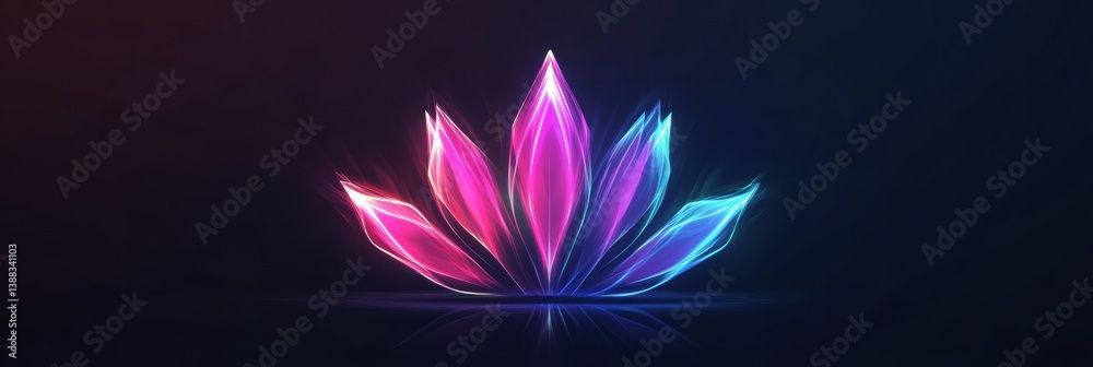 Poster elegant icon of glowing fireworks celebrating a festive occasion with modern design and colorful neo