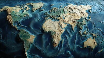 Obraz premium World map. Earth Day theme background wallpaper.